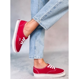 Baskets femme Aura Rouge 2