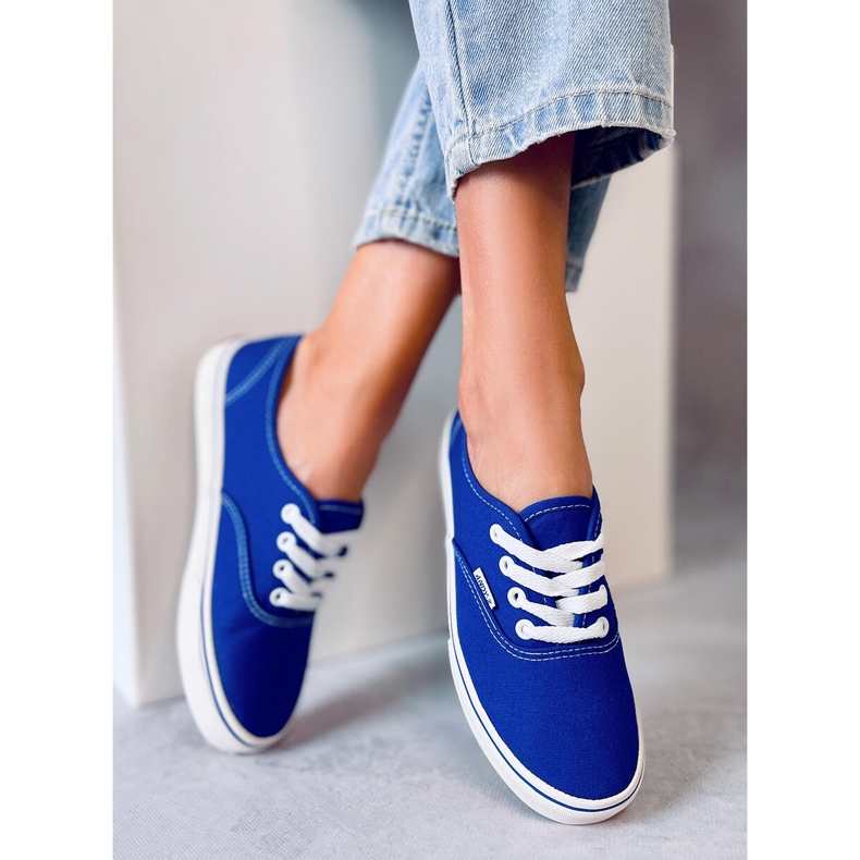 Espadrilles Aura bleues, femmes 2