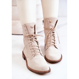 Boots daim Nicole Beige clair 2697 1 Boots daim Nicole Beige clair 2697 1