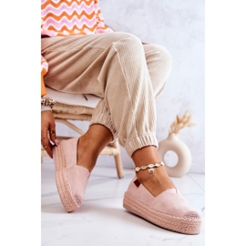 FB2 Espadrilles Slip-on en Daim Rose Lesley 5