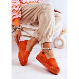 FB2 Espadrilles en daim à enfiler orange Lesley 6