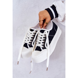 FB2 Baskets Basses Sur La Plateforme Mischa Noire 1