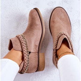 PS1 Bottines En Daim Avec Une Chaîne Marron Talitha brun 8