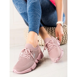 Baskets Femme Big Star JJ274266 rose 2 Baskets Femme Big Star JJ274266 rose 2