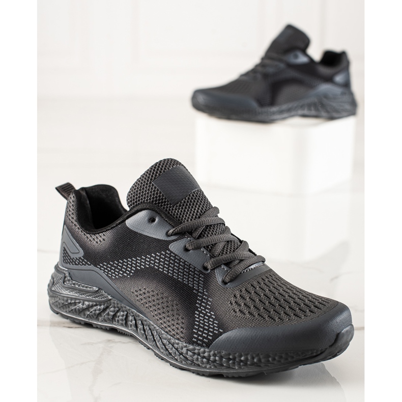 TRENDI Chaussures de sport classiques noir 1