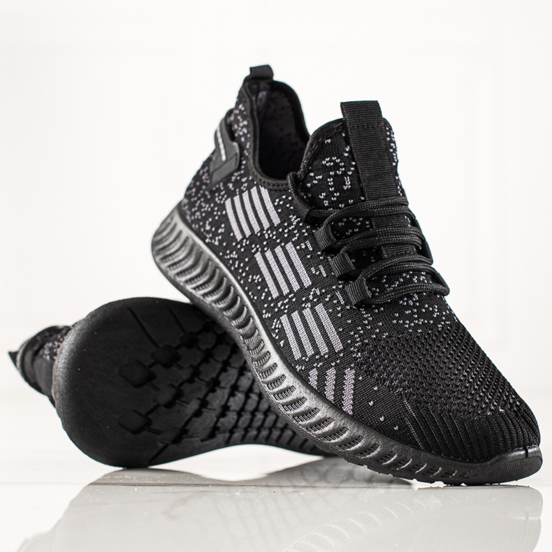 TRENDI Chaussures de sport légères pour hommes noir 1