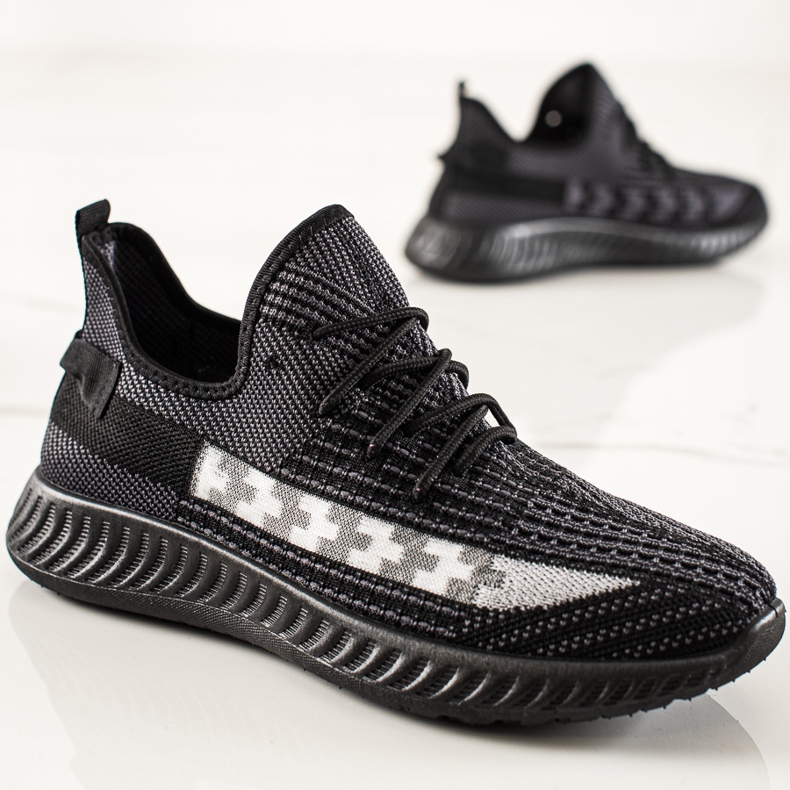 TRENDI Baskets noires pour hommes 1