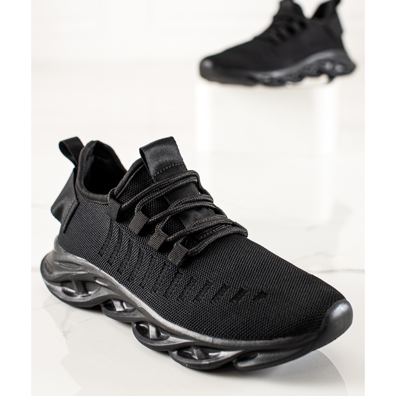 TRENDI Chaussures de sport à la mode pour hommes noir 1