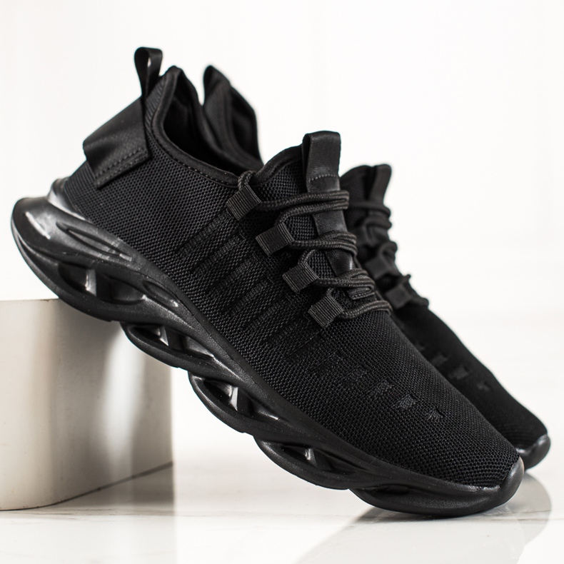 TRENDI Chaussures de sport à la mode pour hommes noir 2