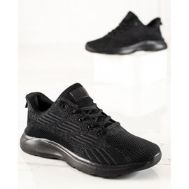 TRENDI Chaussures de sport noires classiques 1