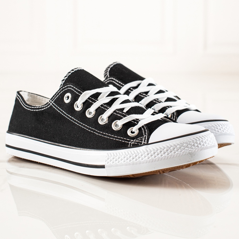TRENDI Baskets homme noir 1