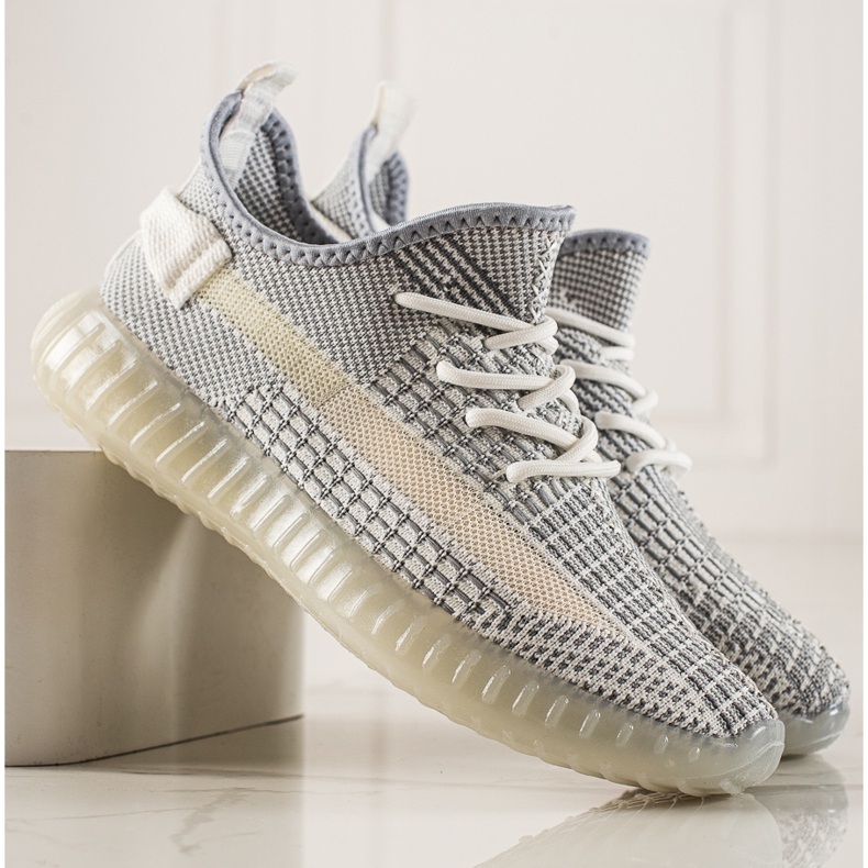 TRENDI Baskets confortables pour hommes gris 2