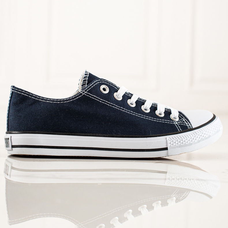 TRENDI Baskets homme bleu marine 2