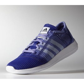 Chaussures de course adidas element affiner tricot W B40629 violet bleu 1