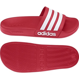 Chaussons Adidas Adilette Shower AQ1705 blanc rouge 1