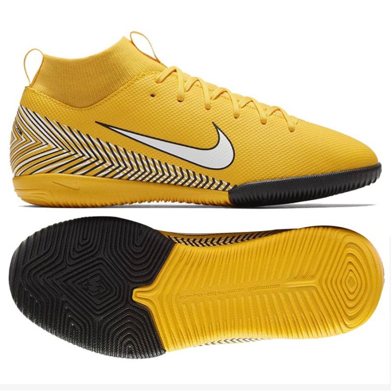 Chaussures de football Nike Mercurial Superfly 6 Academy Gs Neymar Ic Jr AO2886-710 jaune jaunes 1