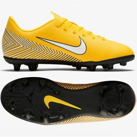 Nike Mercurial Vapor 12 Club Neymar Mg Jr AO9472-710 chaussures de football multicolore jaunes 1 Nike Mercurial Vapor 12 Club Neymar Mg Jr AO9472-710 chaussures de football multicolore jaunes 1