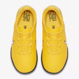 Chaussures d'intérieur Nike Mercurial Vapor 12 Academy Neymar Ic Jr AO2899-710 jaune jaune 2