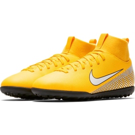 Chaussures de football Nike Mercurial Superfly 6 Club Neymar Tf Jr AO2894-710 multicolore jaunes 1