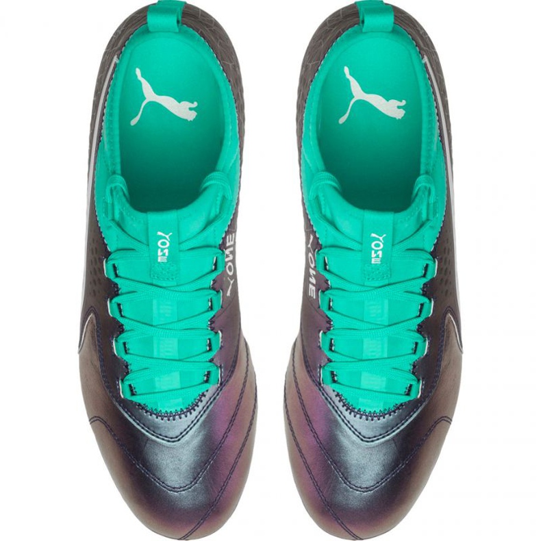 Chaussures de football Puma One 3 Il Lth Fg Color Shift-Bi M 104928 01 multicolore multicolore 1