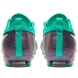 Chaussures de football Puma One 3 Il Lth Fg Color Shift-Bi M 104928 01 multicolore multicolore 4