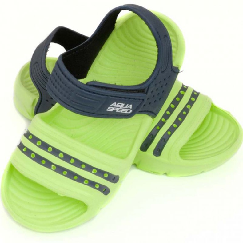 Sandales Aqua-speed Noli, vert et bleu marine, col 84 1