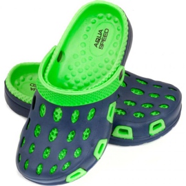 Chaussons Aqua-speed Silvi Jr, col 48, vert et bleu marine 1