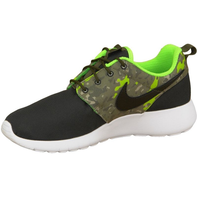 Chaussure Nike Roshe One Print Gs M 677782-008 noir multicolore vert 1