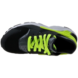 Nike Huarache Run Gs W 654275-017 chaussures le noir jaune 2