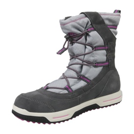 Timberland Snow Stomper Pull On Wp Jr A1UJ7 chaussures d'hiver gris 1