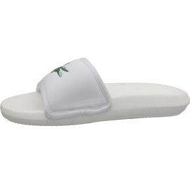Lacoste Croco Slide 119 3M 737CMA0020082 blanche 1 Lacoste Croco Slide 119 3M 737CMA0020082 blanche 1