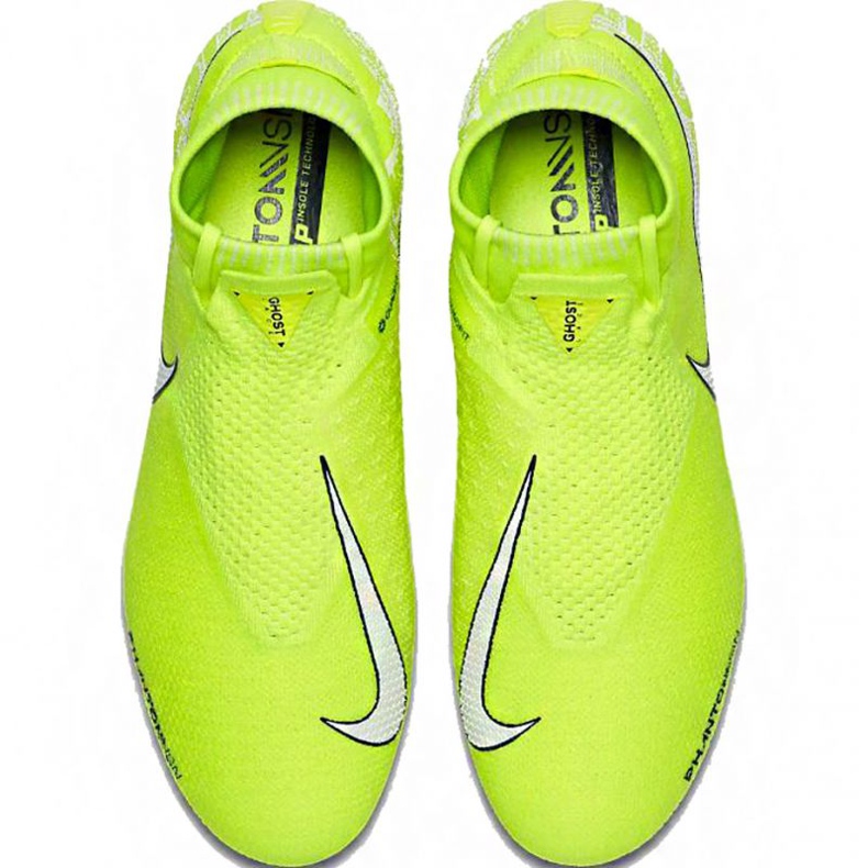 Nike Phantom Vsn Elite Df Sg Pro Ac M AO3264 717 chaussures de football noir vert 1