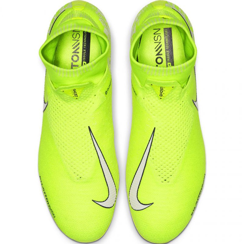 Chaussures de football Nike Phantom Vsn Elite Df Fg M AO3262-717 jaune jaunes 1