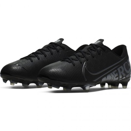 Nike Mercurial Vapor 13 Academy FG / MG Jr AT8123 001 chaussures de football noir le noir le noir 3