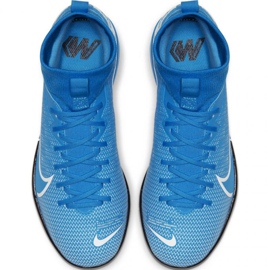 Nike Mercurial Superfly 7 Academy Ic Jr AT8135 414 chaussures de football multicolore bleu 3