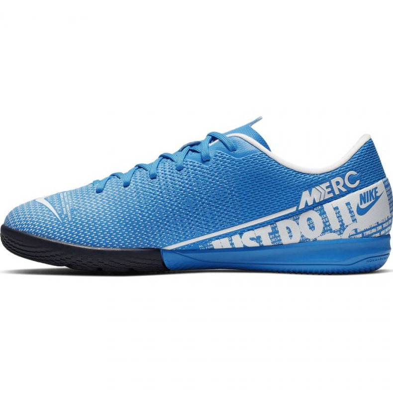 Chaussures de football Nike Mercurial Vapor 13 Academy Ic Jr AT8137-414 bleu bleu 1