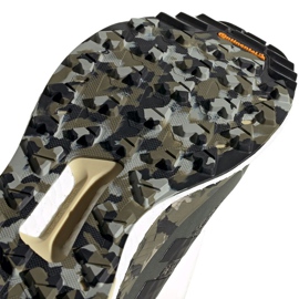 Chaussures de randonnée adidas Terrex Free Hiker M EF0774 le noir gris multicolore vert 1