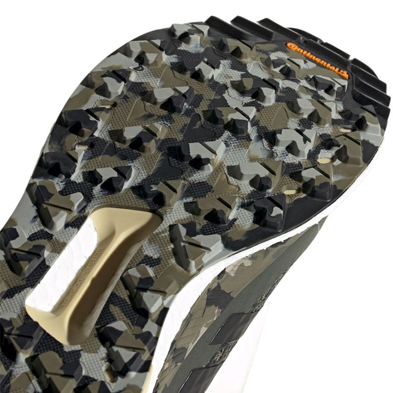 Chaussures de randonnée adidas Terrex Free Hiker M EF0774 le noir gris multicolore vert 1