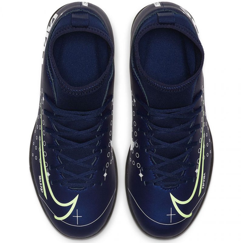 Nike Mercurial Superfly 7 Club Mds Tf Jr BQ5416-401 chaussures de football bleu marine bleus et bleu marine 1
