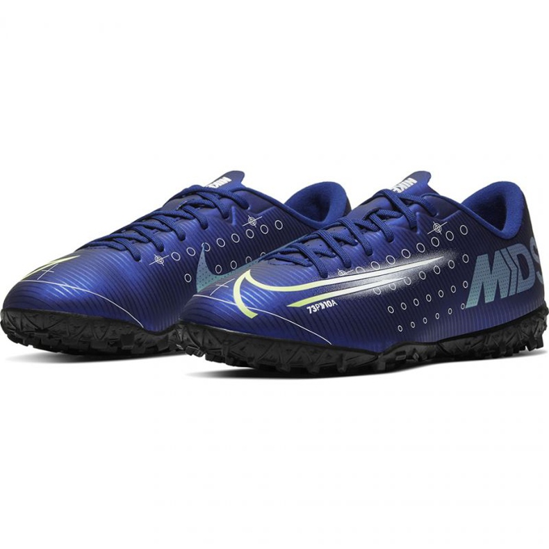 Chaussure de football Nike Mercurial Vapor 13 Academy Mds Tf Jr CJ1178 401 bleu marine bleus et bleu marine 1