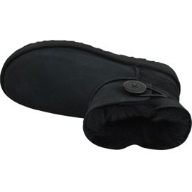 Ugg Mini Bailey Button Ii W 1016422-BLK Chaussures le noir 2