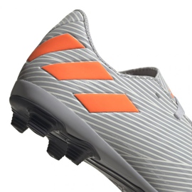 Chaussures de football Adidas Nemeziz 19.4 FxG Jr EF8305 multicolore gris 4