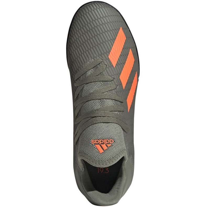 Chaussures de foot Adidas X 19.3 Tf Jr EF8375 vert vert 1 Chaussures de foot Adidas X 19.3 Tf Jr EF8375 vert vert 1