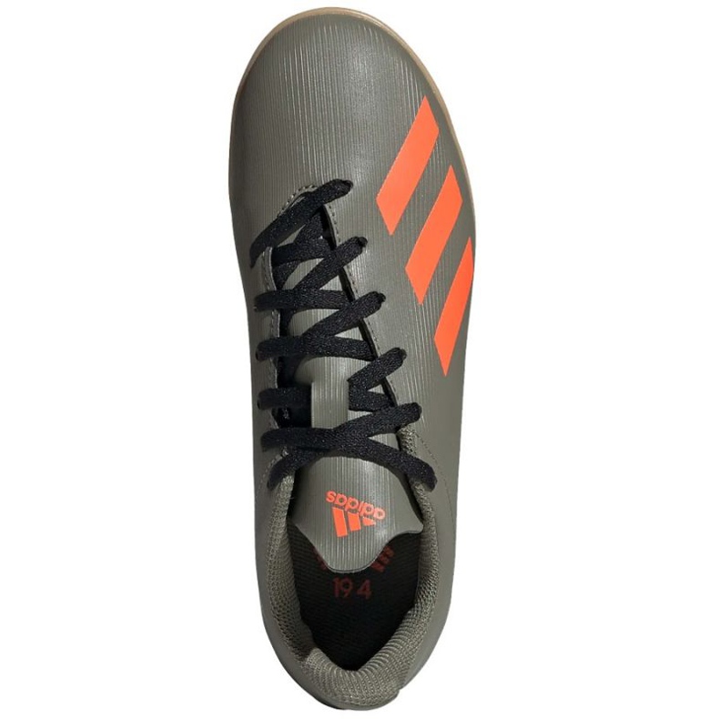 Chaussures de foot Adidas X 19.4 In Jr EF8379 nuances de gris 1