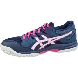 Asics Gel-Rocket 9 W 1072A034-401 chaussures de volley-ball bleu marin bleu 1