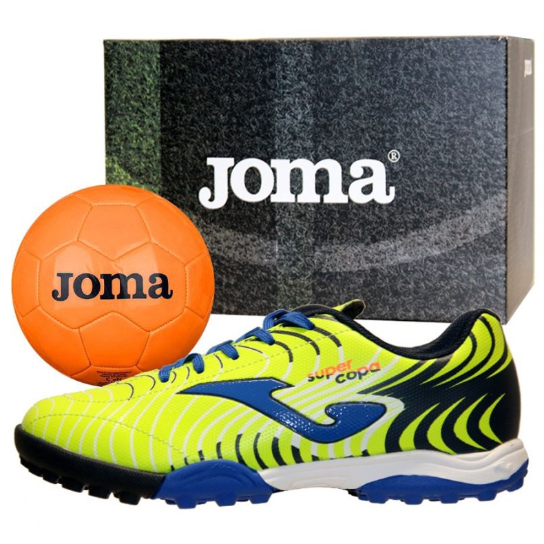 Chaussures de football Joma Super Copa Jr 2011 Tf Jr SCJS.2011.TF jaune jaune 1