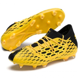 Chaussures de foot Puma Future 5.3 Netfit Fg Ag M 105756 03 jaune jaune 3
