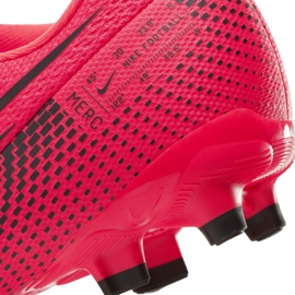 Chaussures de football Nike Mercurial Vapor 13 Academy FG / MG Jr AT8123-606 rouge oranges et rouges 6