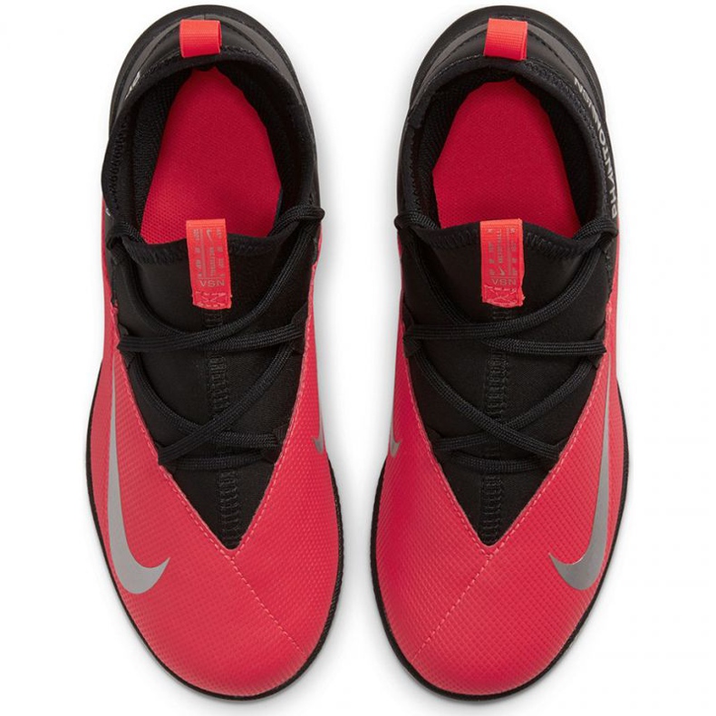 Nike Phantom Vsn 2 Club Df Tf Jr CD4079-606 chaussures de football rouge oranges et rouges 1