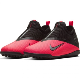 Nike Phantom Vsn 2 Academy Df Tf Jr CD4078 606 chaussures de football rouge oranges et rouges 3